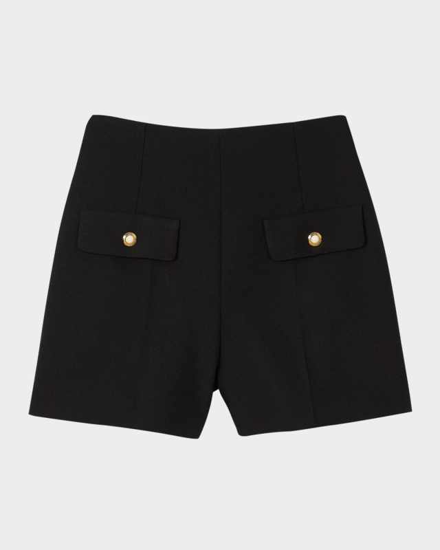 Dominique High-Waist Trouser Shorts